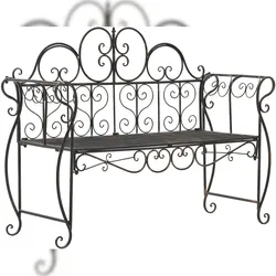 CLP Gartenbank Minna Metall HBT: 94x128x46 cm bronze