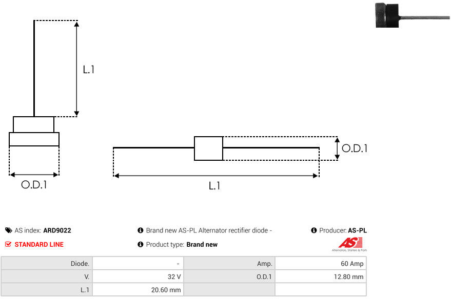 As-Pl Gleichrichter, Generator Ard9022