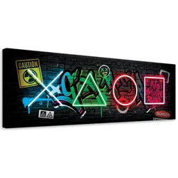 WANDBILD spielkonsole symbole