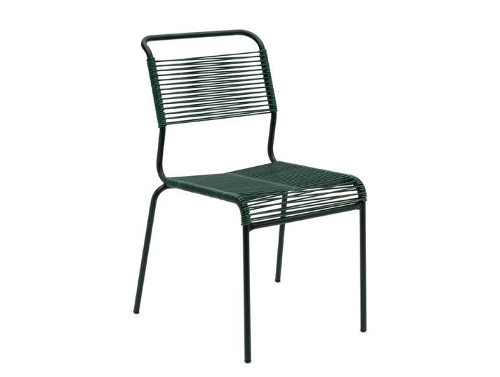 Spaghetti-Stuhl Säntis Schaffner AG grün, Designer Schaffner, 56x85x60 cm