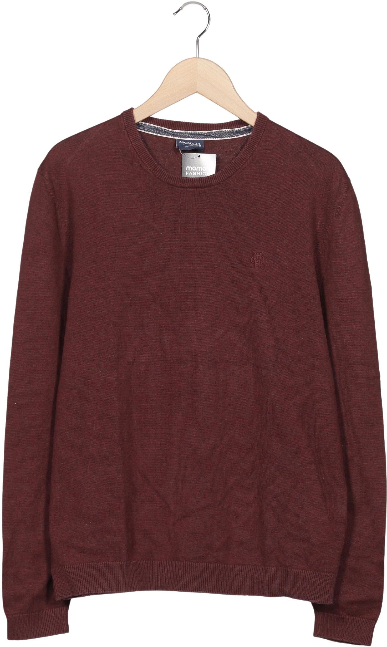McNeal Herren Pullover, Bordeaux, Gr. M, Baumwolle - Second Hand