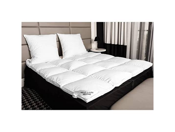 MA71 Matratzenauflage Matratzen Topper Auflage 140x200cm 4300 Gramm 30% Federn 70% Daunen Decke 100% Natur