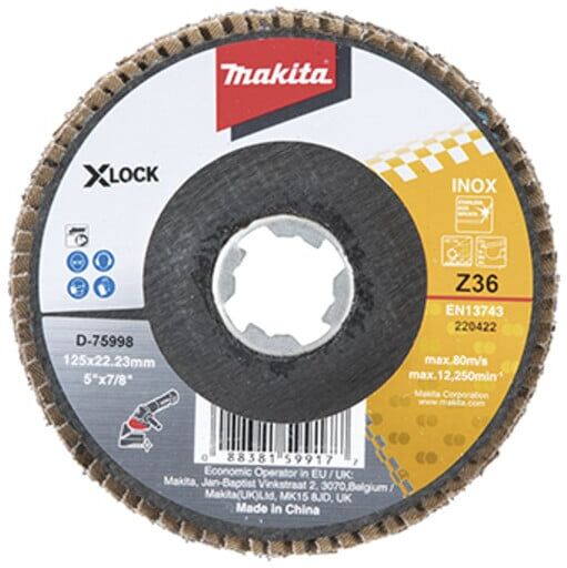 Makita Disque abrasif éventail 125 mm Z36 (D-75998)