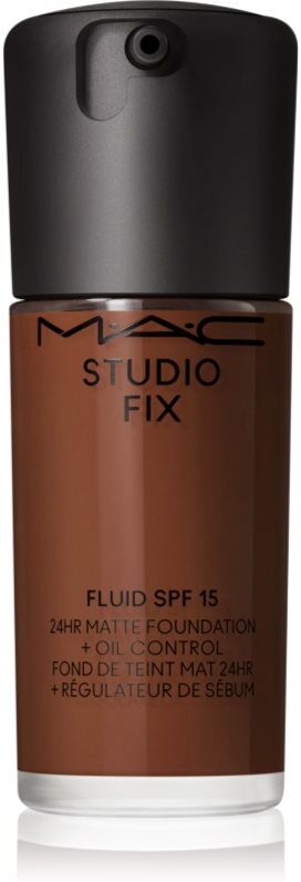 MAC Cosmetics Studio Fix Fluid SPF 15 24HR Matte Foundation + Oil Control mattifying foundation SPF 15 shade NW55 30 ml