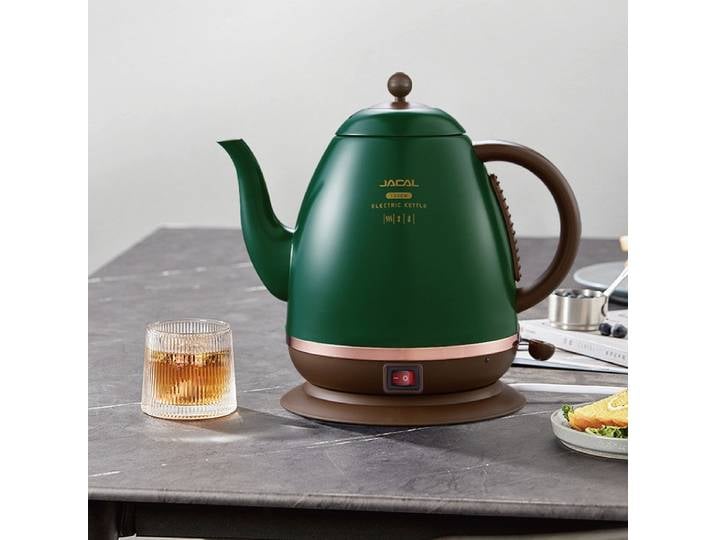 Bouilloire électrique domestique à ébullition rapide, bouilloire à thé à long bec, thermos automatique rétro, outil de cuisine, 1500 V, 220 ml