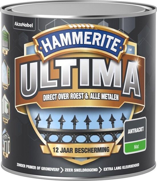 Hammerite Ultima Mat - Antraciet   8710839114985   Verf