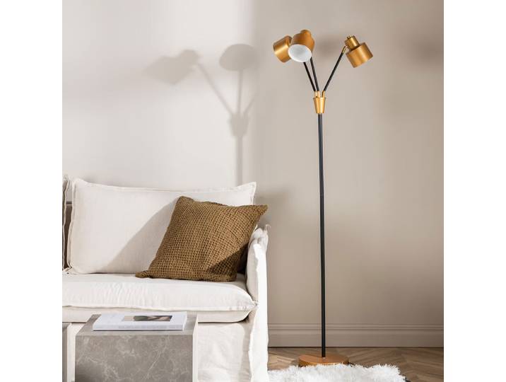 Nohr Vloerlamp Hina 3-lamps - Zwart