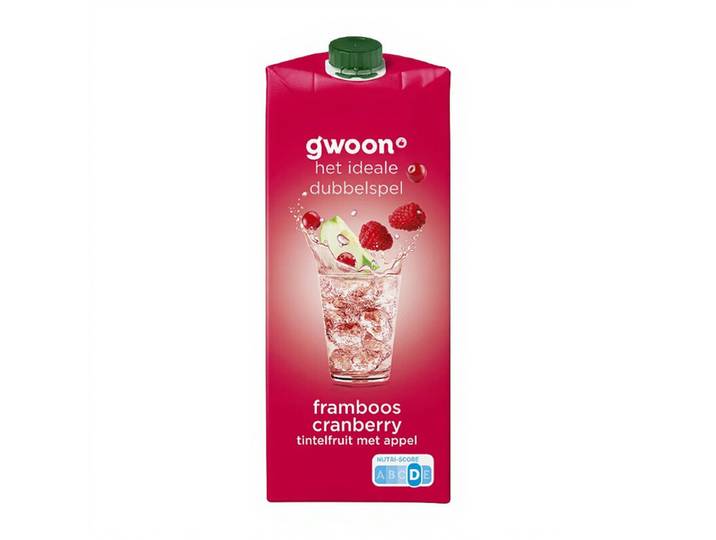G'woon Framboos Cranberry Smaak Water - 1.5 L