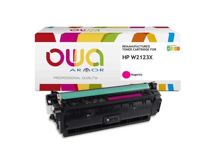 OWA Toner compatible HP 212X - W2123X - K18949OW - Haute capacité 10 000 pages - Magenta (Rose)