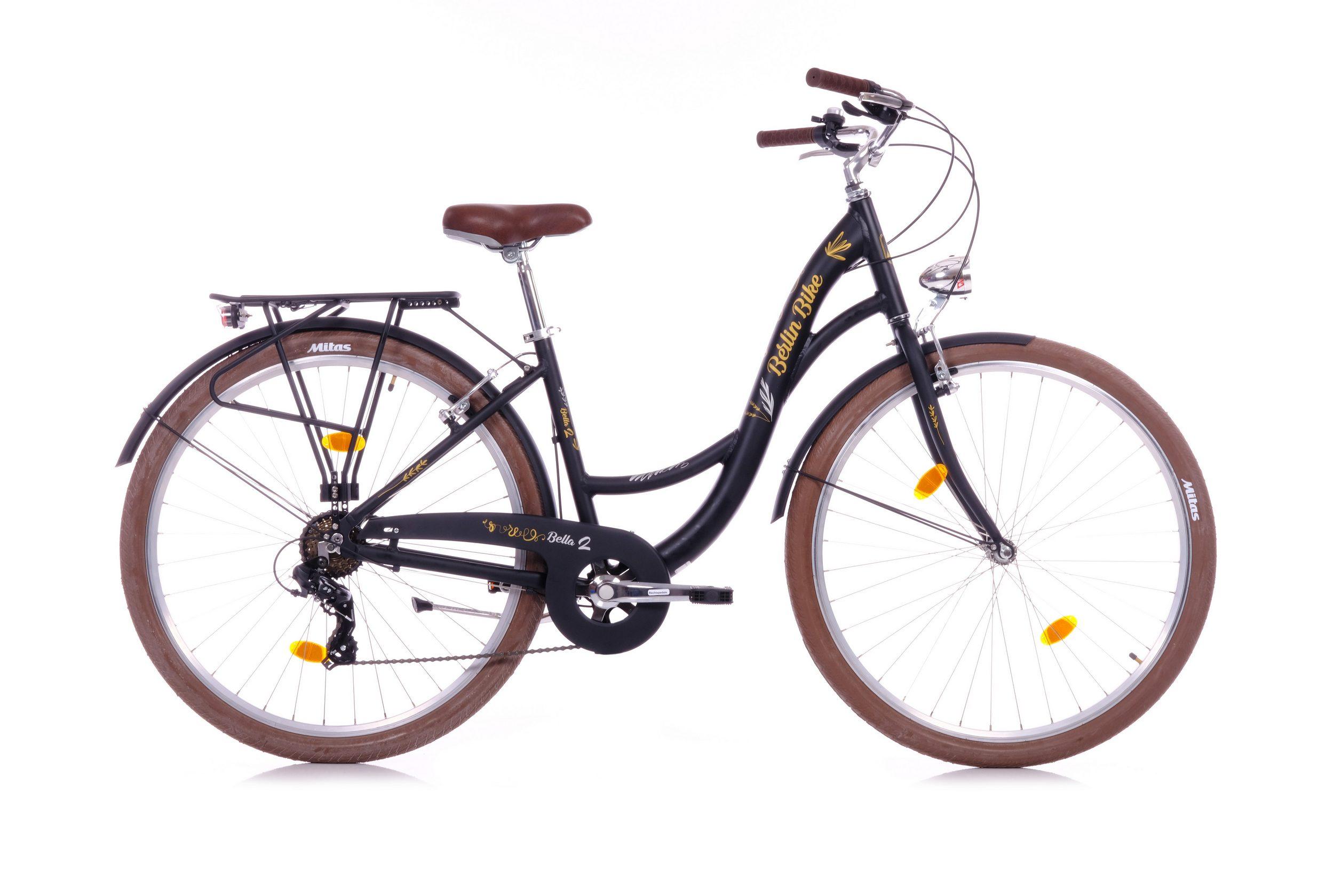 Cityrad Bella 2 - 28 Zoll Damen Hollandrad mit Shimano 7-Gang - Schwarz
