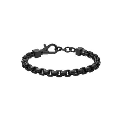 Edelstahlarmband ARMANI EXCHANGE "Schmuck Geschenk Edelstahl Armschmuck", schwarz, Armbänder, Damen, 23,5cm, Edelstahl, Edelstahlarmband