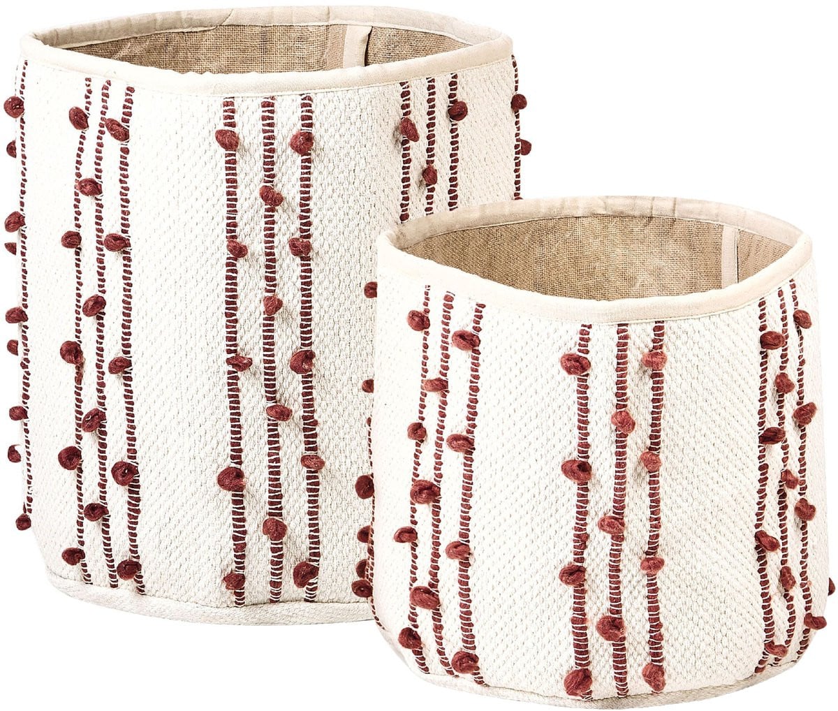Beliani Mand voor volwassenen - Beige - Textiel