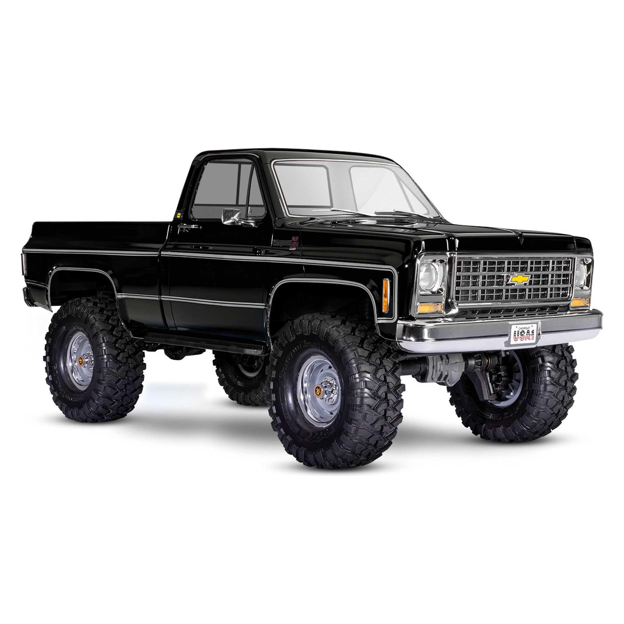 Traxxas CRAWLER K10 CHEVY 1:10 4WD EP RTR BLACK - XLT OHNE Ladegerät und OHNE Akku (RTR Ready-to-Run) (TRX92154-4-BLK)