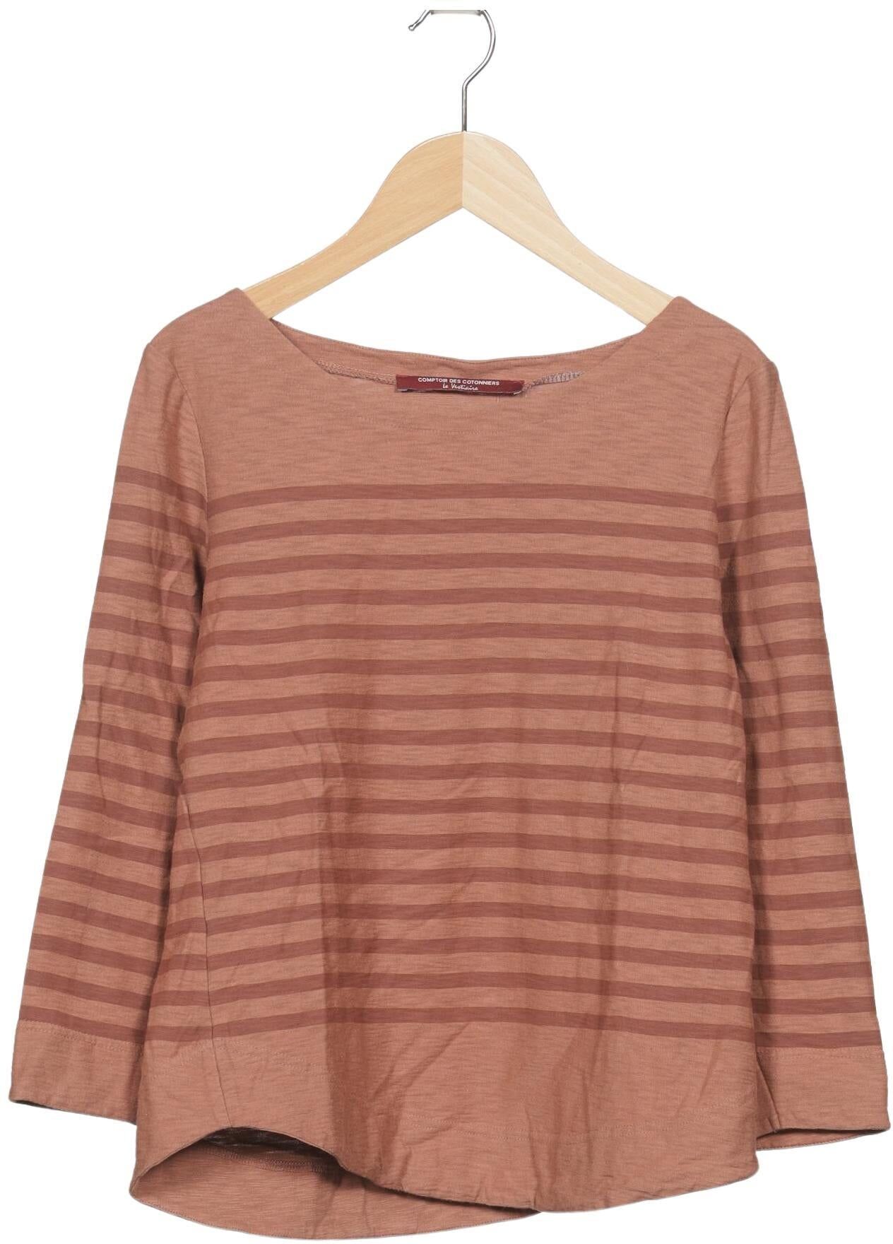 Comptoir des Cotonniers Damen Langarmshirt, Braun, Gr. M, Baumwolle - Second Hand