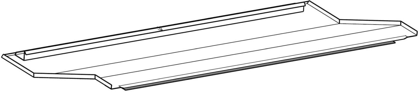 Extension supérieure en tôle Wolf 2483844 pour kits de montage à plusieurs rangées