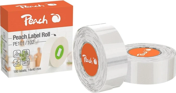 PEACH PE101 14 x 40 mm, 180 Stück, transparent, 180 Stück