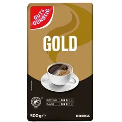 Gut & Günstig Kaffee gemahlen »Gold« 500g braun