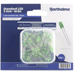 Barthelme LED-Sortiment Grün Rund 3 mm 100 mcd 30 ° 20 mA 2 V 00430319