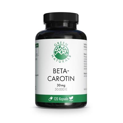 Green Naturals Beta-Carotin 30mg 50.000 I.e. vegan 120 St Kapseln
