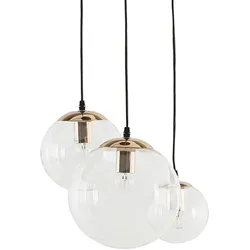 HÄNGELEUCHTE 3er-Set Ladon 25-25/20-20/15-15/108 cm
