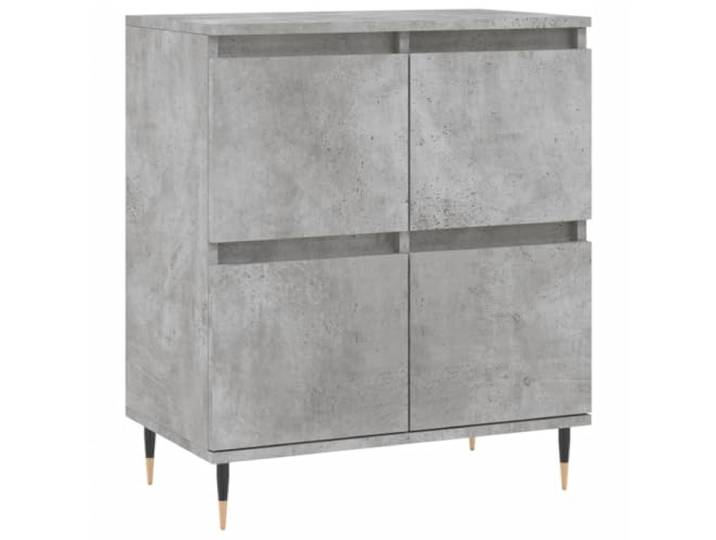Kaorsrow Sideboard Betongrau 60x35x70 cm Kommode Schrank Holzwerkstoff Kompakter Beistellschrank im Industrie Design für Wohnzimmer und Schlafzimmer mit stabilen Metallbeinen.