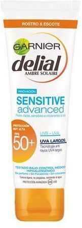 Delial Sensitive Advanced Cream for Face and Neckline SPF 50+ 50 ml