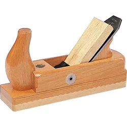 Ulmia Holzhobel/Doppelhobel Hobel mit Weißbuchensohle/Doppeleisen, zum Glätten