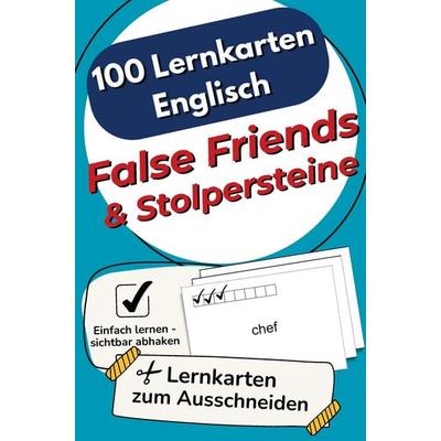 100 Lernkarten Englisch False Friends & Stolpersteine, Taschenbuch von Christoph Kirschner, Lernschatz, 978-3-912009-09-5