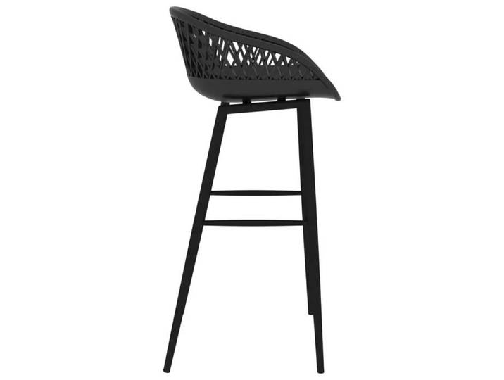 Tabourets Cuisine - Noir - Chaises de bar - (4 pcs) - 4 personnes - noir 48x47.5x95.5 cm F2086