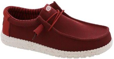 Hey Dude Wally Stretch Sox - Mens 8 Red Oxford Shoes Medium