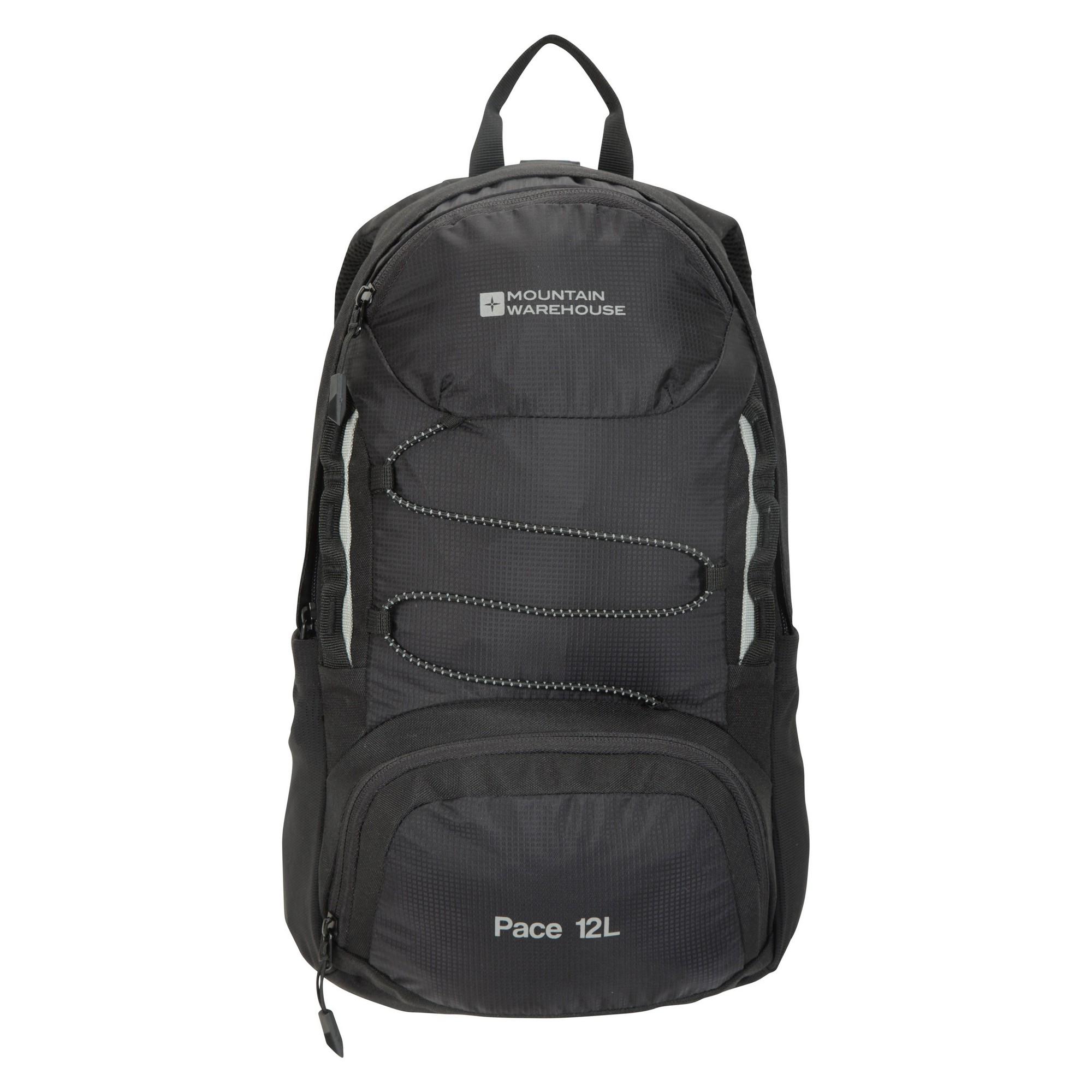 Mountain Warehouse Pace 12L rugzak (Zwart)