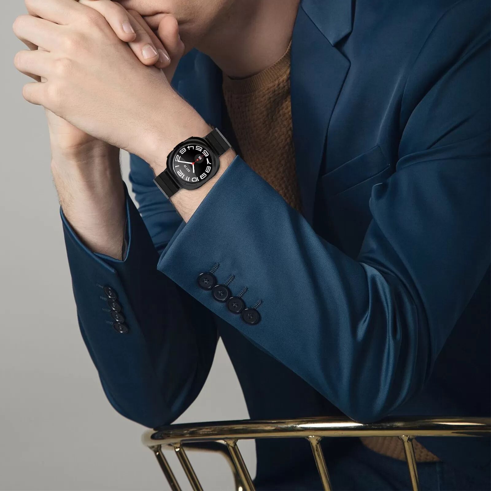 INF Kompatibel mit Samsung Galaxy Watch 8 Carbonfaser Armband – Stilvoll & Robust