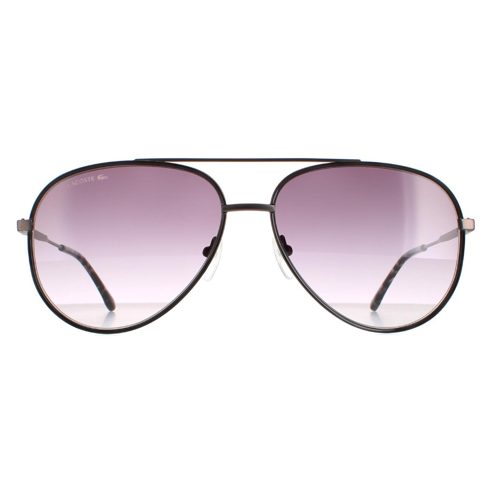 Lacoste Aviator Herren Matte Dunkel Grau Grau Gradient L247S