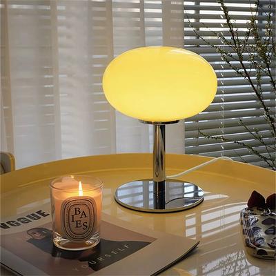 Uplift Treasures Medieval Cream Glass Lollipop Table Lamp pink