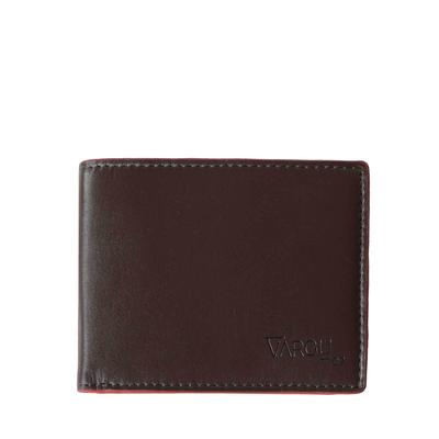 Geldbörse VARGU "TERO 1", Herren, braun (braun, rot), Rindsleder, Kleinlederwaren, LGW zertifiziertes Leder