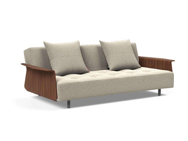Schlafsofa INNOVATION LIVING ™ Longhorn, Gästebett, Couch, Tagesliege, Bettsofa , beige, B:245cm H:79cm T:114cm, Sofas, Schlafsofa, Schlaf-, Relax-, oder Sitzposition, Armlehnen, Liegefläche 140x200 cm