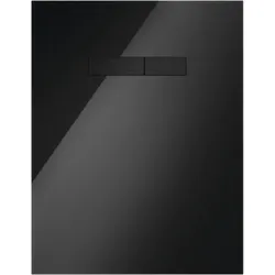TECElux Betätigungsplatte 9650005 Glas schwarz, Tasten schwarz, manuelle Betätigung