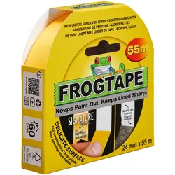 Frog Tape, Klebeband, Delicate Washi-Malerband mit PaintBlock Technologie 24mm x 55m (24 mm)