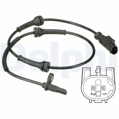 DELPHI Sensor, Raddrehzahl SS20540 für Ford ABARTH