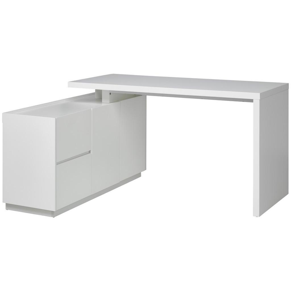 Livetastic Eckschreibtisch , Weiss , Holzwerkstoff , 2 Schublade(n) Schubladen , rechteckig , Wange , 150x76x120 cm , Bsci , Büromöbel, Schreibtische, Eckschreibtisch