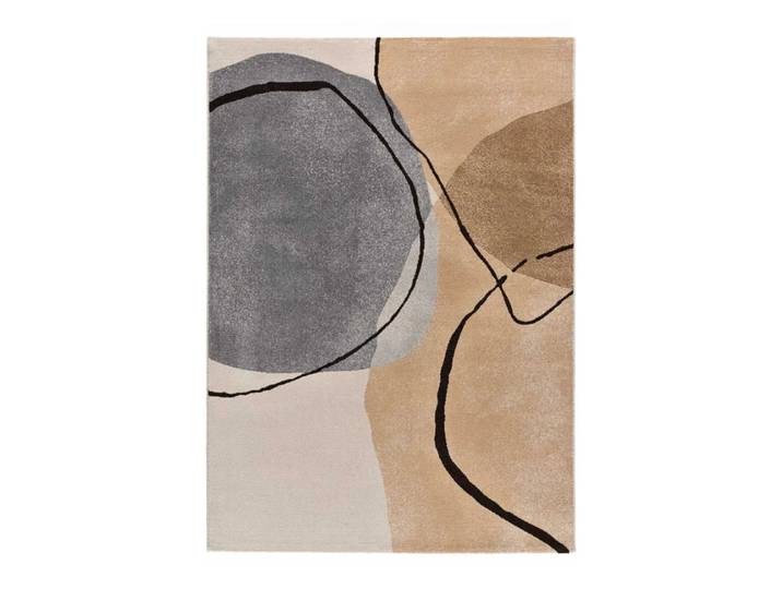 Tapis abstrait beige/gris 160x230 cm