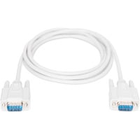 Serielles Datatransfer Anschlusskabel, D-Sub9 (Stecker) > D-Sub9 (Stecker) beige, 2 Meter