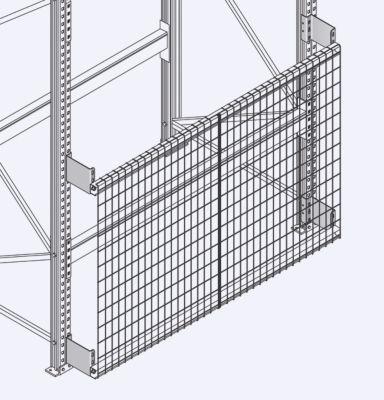 Gitterrückwand GRM-Set 7, Regalhöhe 4700 x Regallänge 1800 mm