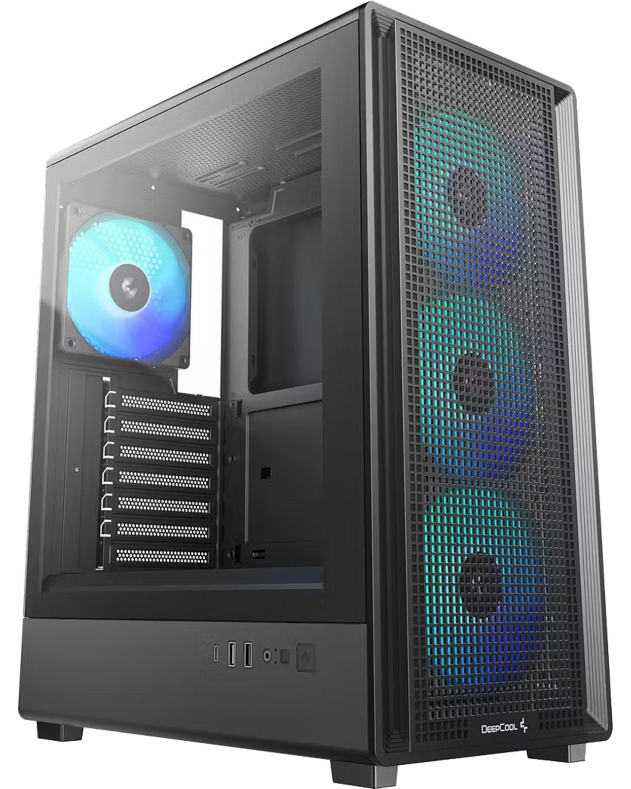 DeepCool CC550 4F Midi-tower PC-behuizing, Zwart