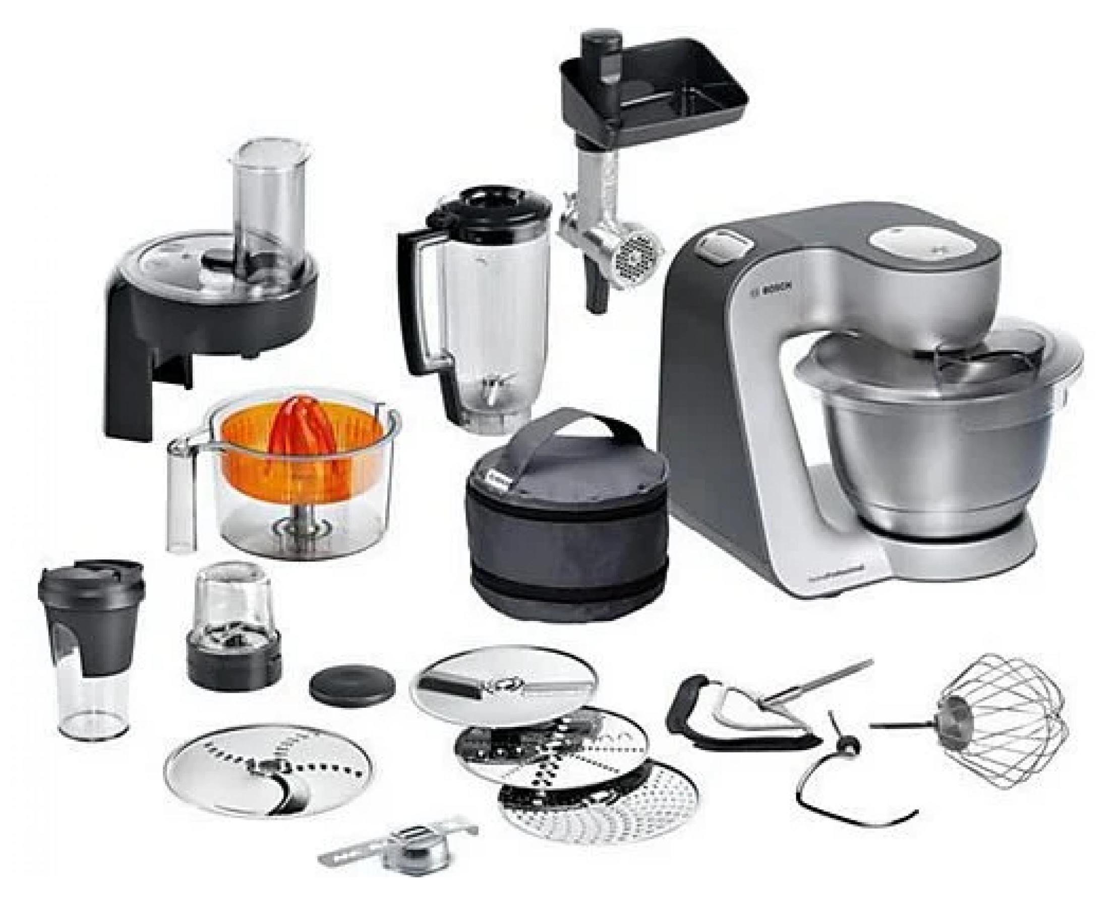 Bosch MUM59S81DE, 3,9 l, Schwarz, Edelstahl, 0,5 l, Mixen, Störung, Tätigkeit, 3 Disks