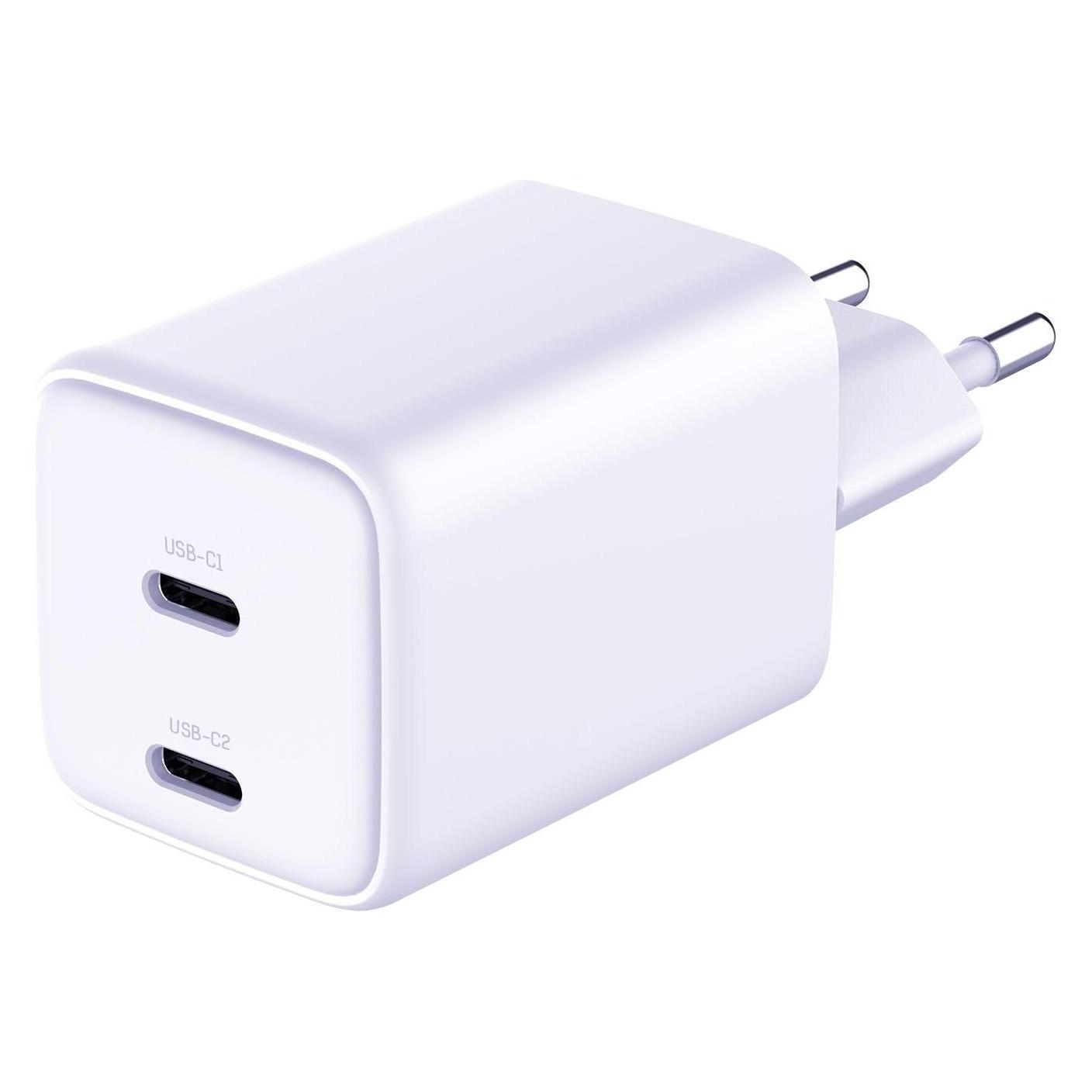 3MK Ładowarka sieciowa Hyper Charger PD 45W GaN QC4+ PPS 2C Super-Fast Charge 2.0 biały (45 W, 2 Ports) (5903108666633)