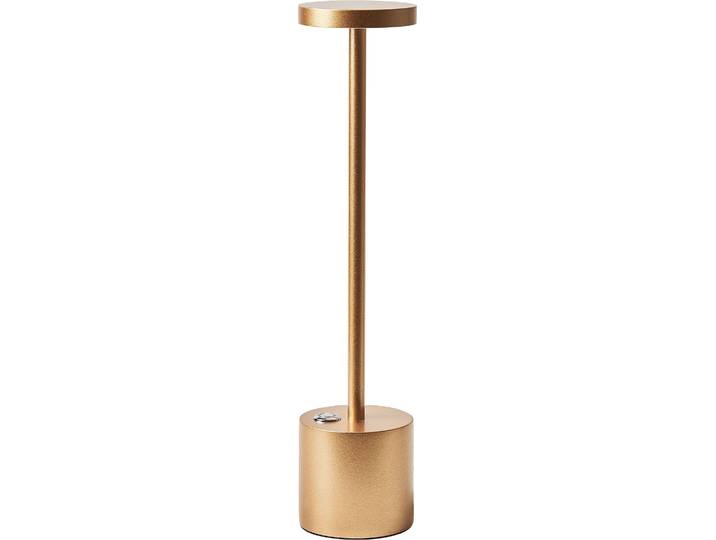 BELIANI Tischlampe Gold Metall Kabellos Wiederaufladbar Touch Funktion Dimmfunktion USB Kabel Indoor Outdoor Tischleuchte Schreibtischlampe