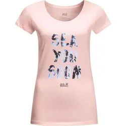 JACK WOLFSKIN Damen Shirt SEA YOU SOON, Größe XXL in Pink Pink