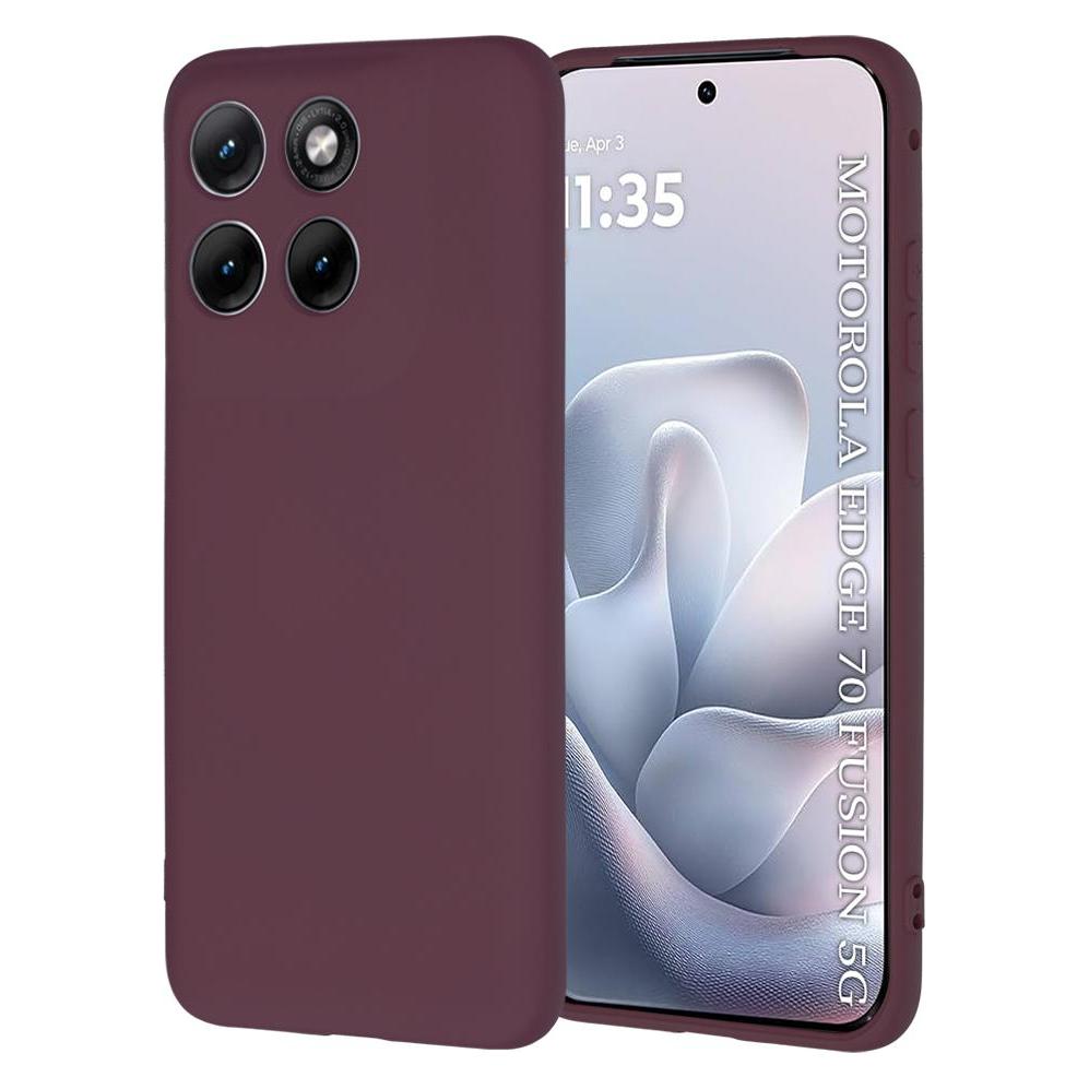 Techsuit - SoftFlex - Motorola Edge 70 Fusion - Plum Red (Motorola Edge 70 Fusion) (69639445)