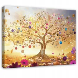 LEINWAND BILDER Abstrakt Baum Bunt Modern Wohnzimmer 100x70